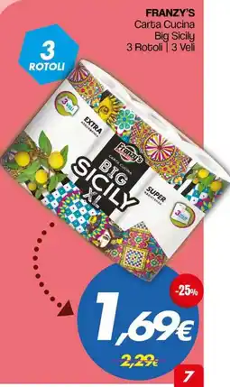 Franzy's Franzy's Carta Cucina Big Sicily offerta