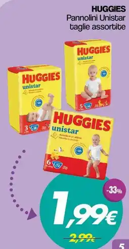 Franzy's Huggies Pannolini Unistar offerta