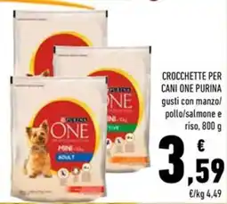Conad Crocchette per cani One Purina offerta