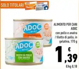 Conad Alimento per cani ADOC con pollo e anatra offerta