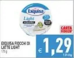 Supermercati Agorà Exquisa fiocchi di latte light offerta