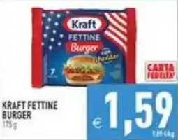 Supermercati Agorà Kraft Fettine Burger offerta