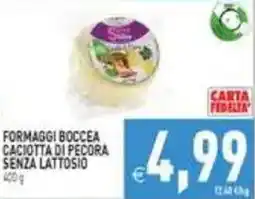 Supermercati Agorà Formaggi Boccea Caciotta di pecora senza lattosio offerta
