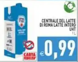 Supermercati Agorà Centrale del latte di Roma latte intero UHT offerta