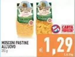 Supermercati Agorà Mosconi pastine all'uovo offerta