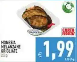 Supermercati Agorà Monesia melanzane grigliate offerta