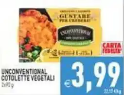 Supermercati Agorà Unconventional cotolette vegetali offerta