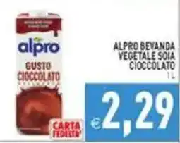 Supermercati Agorà Alpro bevanda vegetale soia cioccolato offerta