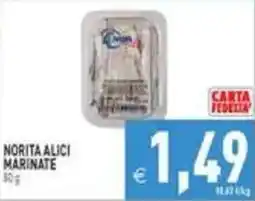 Supermercati Agorà Norita alici marinate offerta