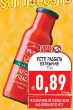 Supermercati Agorà Petti passata extrafine offerta
