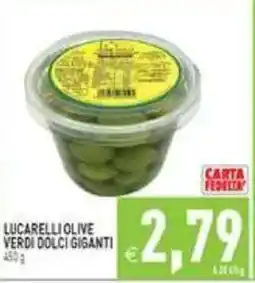 Supermercati Agorà Lucarelli olive verdi dolci giganti offerta