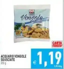 Supermercati Agorà Acquario vongole sgusciate offerta