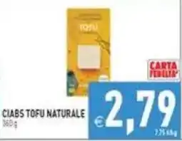 Supermercati Agorà Clabs tofu naturale offerta
