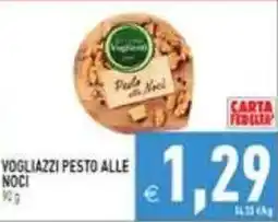 Supermercati Agorà Vogliazzi pesto alle noci offerta