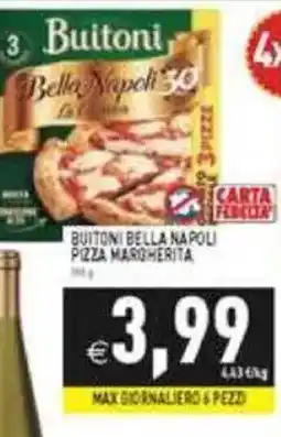 Supermercati Agorà Buitoni Bella Napoli pizza Margherita offerta