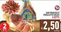Supermercati Agorà San Francesco prosciutto crudo offerta