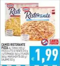 Supermercati Agorà Cameo Ristorante pizza al tonno offerta