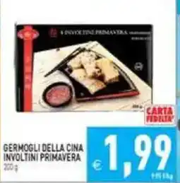 Supermercati Agorà Germogli della Cina involtini primavera offerta