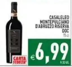 Supermercati Agorà Casaleleo Montepulciano d'Abruzzo Riserva DOC offerta