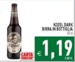 Supermercati Agorà Kozel Dark birra in bottiglia offerta
