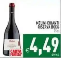 Supermercati Agorà Melini Chianti Riserva DOCG offerta