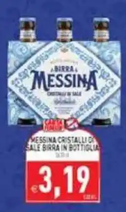 Supermercati Agorà Birra Messina cristalli di sale offerta