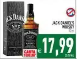 Supermercati Agorà Jack Daniel's Whisky offerta