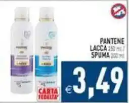 Supermercati Agorà Pantene lacca spuma offerta