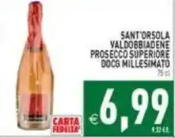 Supermercati Agorà Sant'Orsola Valdobbiadene Prosecco Superiore DOCG Millesimato offerta