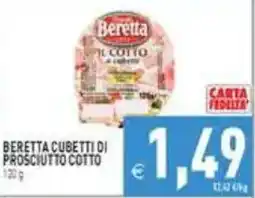 Supermercati Agorà Beretta cubetti di prosciutto cotto offerta