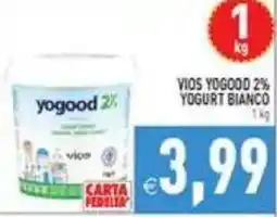 Supermercati Agorà Vios Yogood 2% Yogurt Bianco offerta