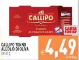 Supermercati Agorà Callipo tonno all'olio di oliva offerta