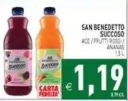 Supermercati Agorà San Benedetto Succoso Ace / Frutti Rossi / Ananas offerta