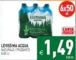 Supermercati Agorà Levissima acqua naturale / frizzante offerta