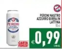 Supermercati Agorà Peroni Nastro Azzurro birra in lattina offerta