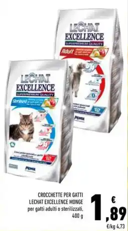 Conad Crocchette per gatti Lechat Excellence Monge offerta