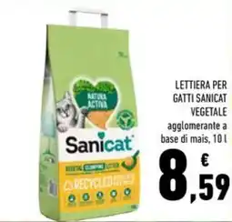 Conad Lettiera per gatti Sanicat vegetale offerta