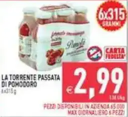 Supermercati Agorà La Torrente passata di pomodoro offerta