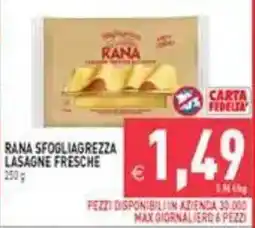 Supermercati Agorà Rana lasagne fresche offerta