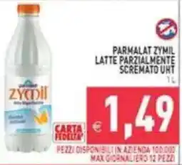 Supermercati Agorà Parmalat Zymil Latte Parzialmente Scremato UHT offerta