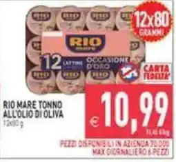 Supermercati Agorà Rio mare tonno all'olio di oliva offerta