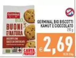 Supermercati Agorà Germinal bio biscotti kamut e cioccolato offerta