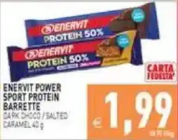 Supermercati Agorà Enervit power sport protein barrette dark choco / salted caramel offerta