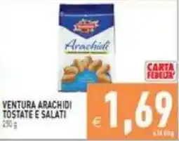 Supermercati Agorà Ventura arachidi tostate e salati offerta