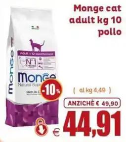 Elite Pet Monge cat adult pollo offerta