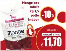 Elite Pet Monge cat adult pollo indoor offerta