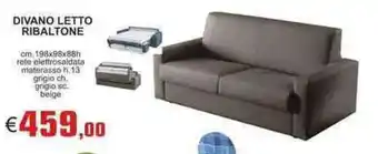 Brickea Divano Letto Ribaltone cm. 198x98x88h offerta