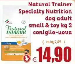 Elite Pet Natural Trainer Specialty Nutrition dog adult small & toy offerta