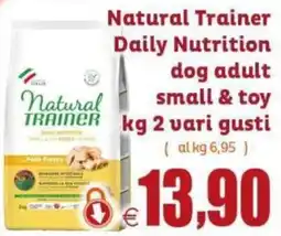 Elite Pet Natural Trainer Daily Nutrition dog adult small & toy offerta