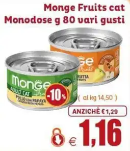 Elite Pet Monge Fruits cat offerta